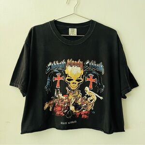 Black Sabbath Cropped Tee
